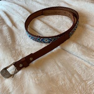 Hand-Beaded western belt